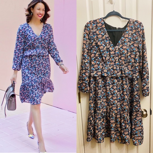 J. Crew Dresses & Skirts - J. Crew Paisley Floral Peplum Dress